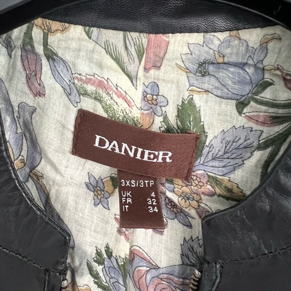 Danier Black Leather Jacket - Picture 3 of 4